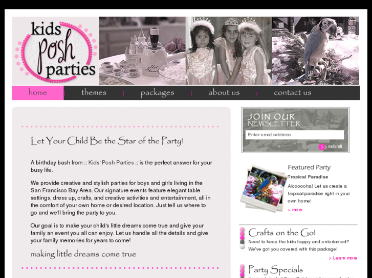 www.kidsposhparties.com