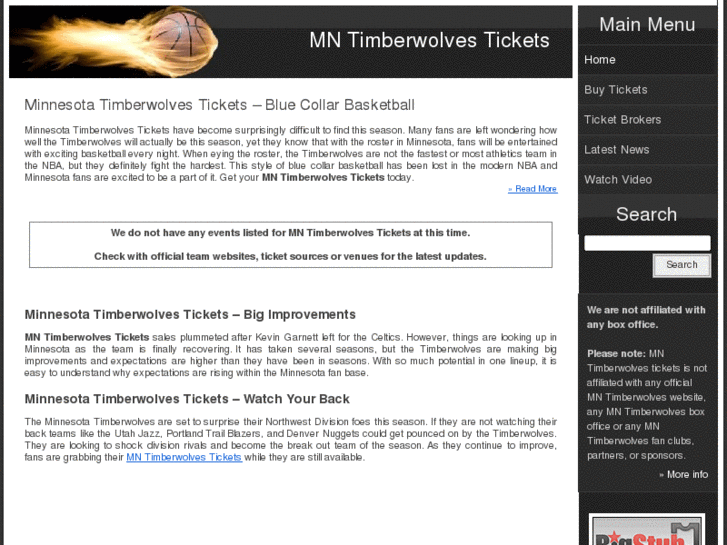 www.mntimberwolvestickets.com