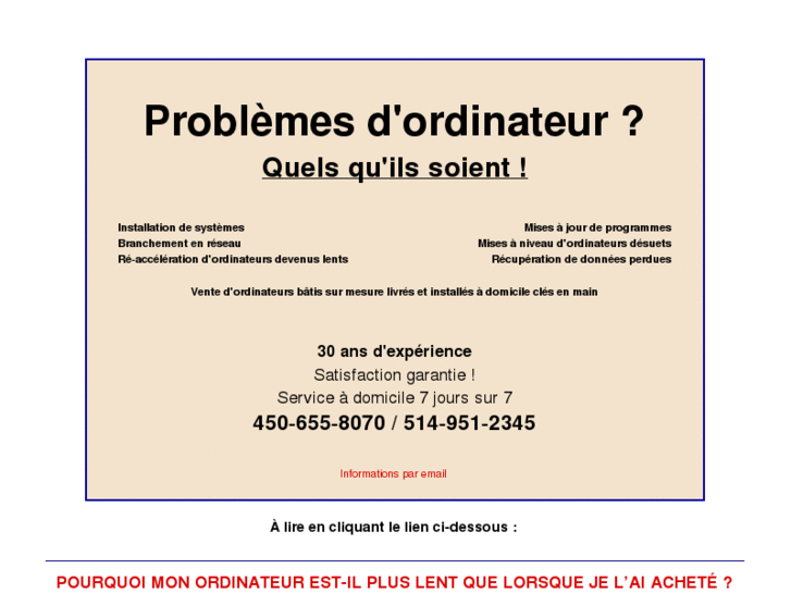 www.problemesdordinateur.com