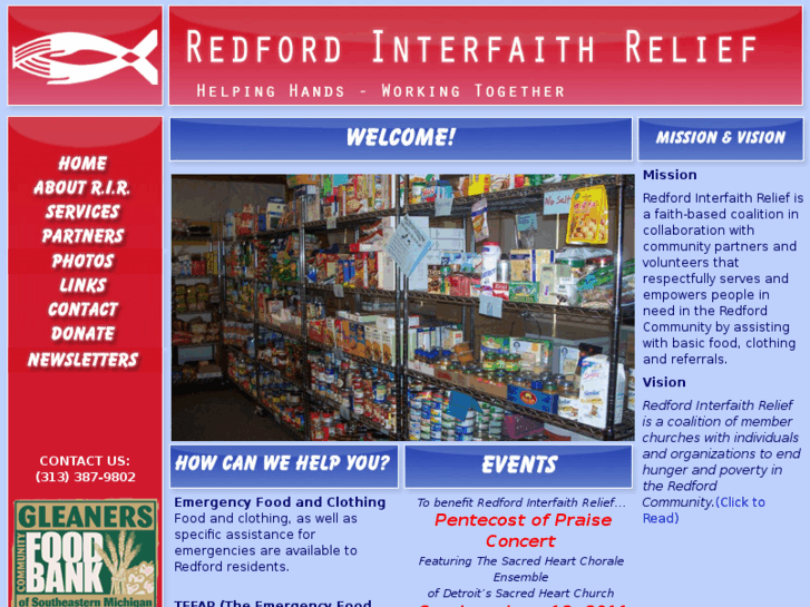 www.redfordinterfaithrelief.org