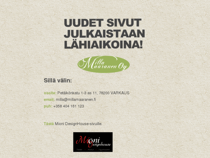 www.millamaaranen.fi