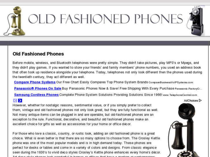 www.oldfashionedphones.com