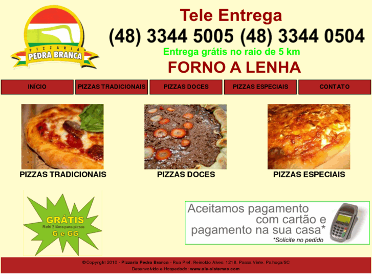 www.pizzariapedrabranca.com.br