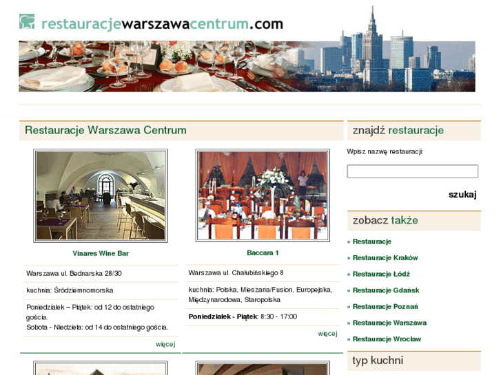 www.restauracjewarszawacentrum.com