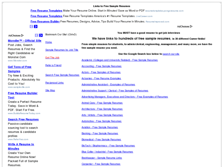 www.free-sample-resumes.net
