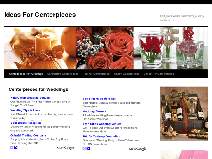 www.ideasforcenterpieces.com