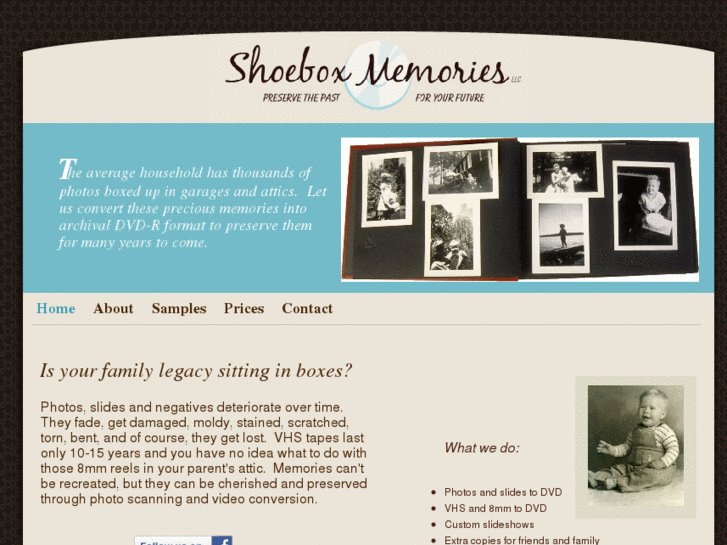 www.shoeboxmemoriesllc.com