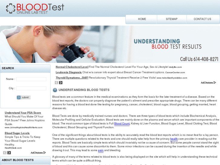 www.blood-tests.net