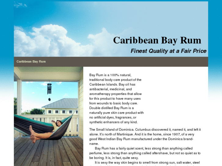 www.caribbeanbayrum.com