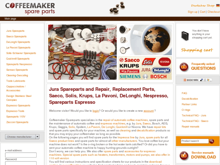 www.coffeemaker-spareparts.com