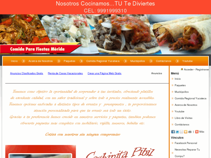 www.comidaparafiestasmerida.com