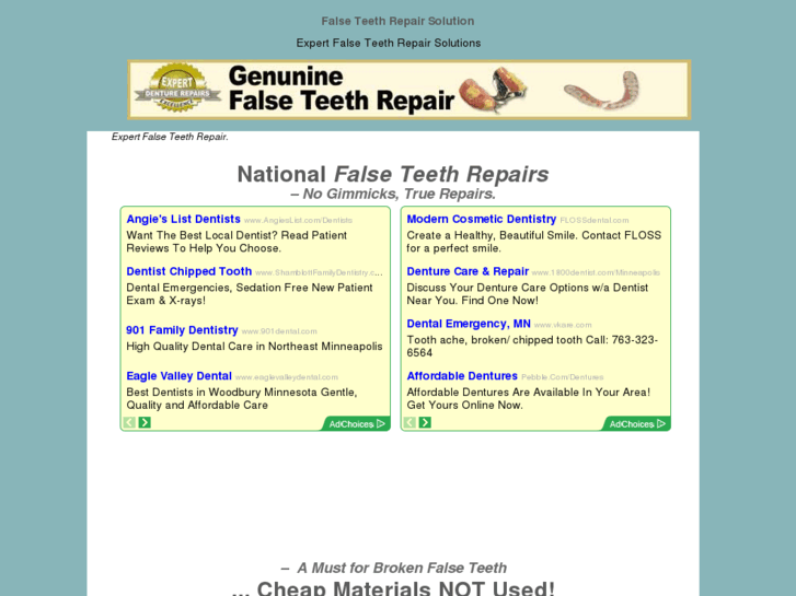www.falseteethrepair.com