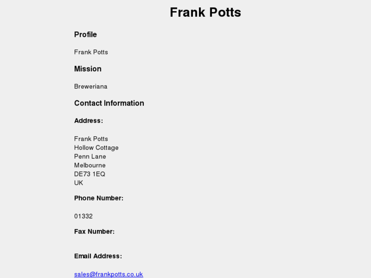 www.frankpotts.co.uk