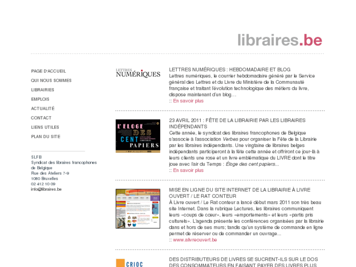 www.libraires.be