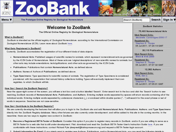 www.zoobank.org