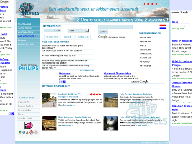 www.freesleephotels.nl