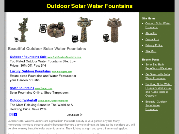 www.outdoorsolarwaterfountains.com