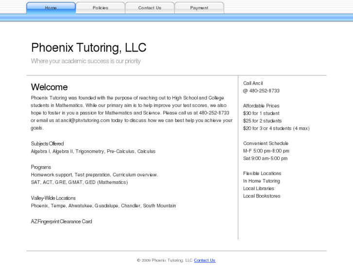 www.phxtutoring.com