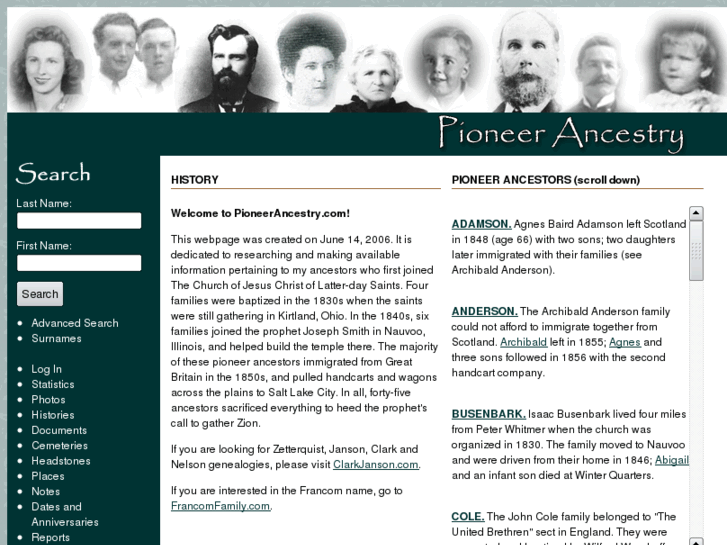 www.pioneerancestry.com