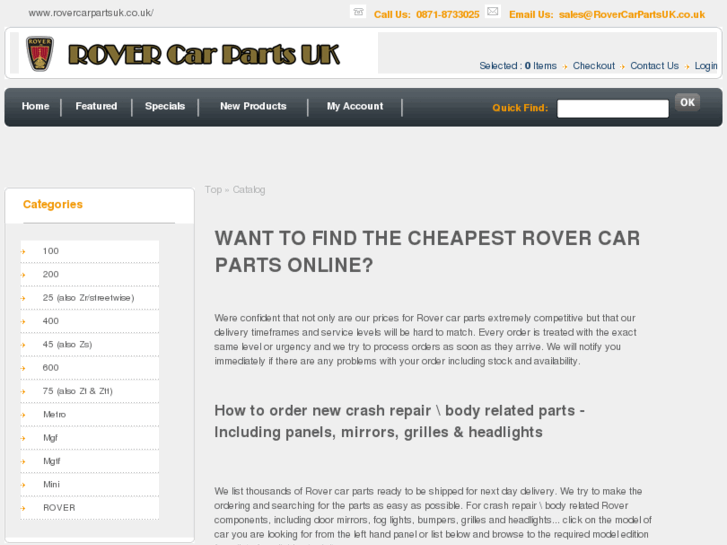 www.rovercarpartsuk.co.uk