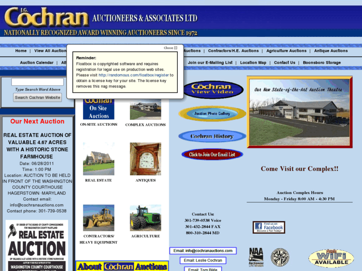 www.cochranauctions.biz