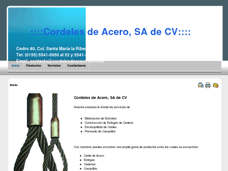 www.cordelesdeacero.com