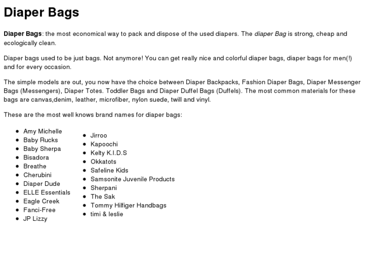 www.diaperbagsbag.com