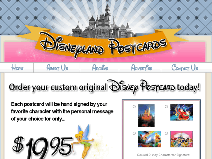 www.disneylandpostcards.com