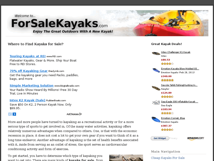 www.forsalekayaks.com