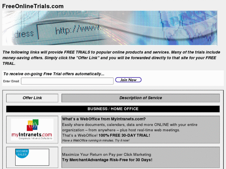 www.freeonlinetrials.com