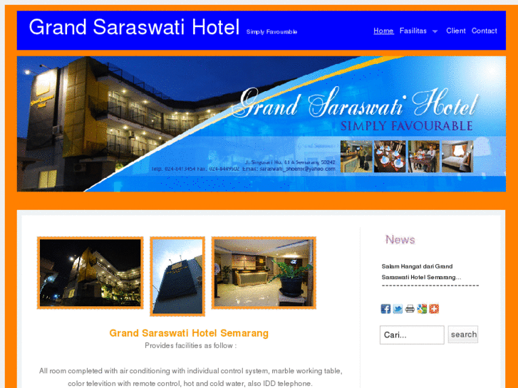 www.grandsaraswatihotel.com