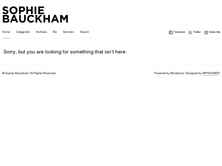 www.sophiebauckham.com