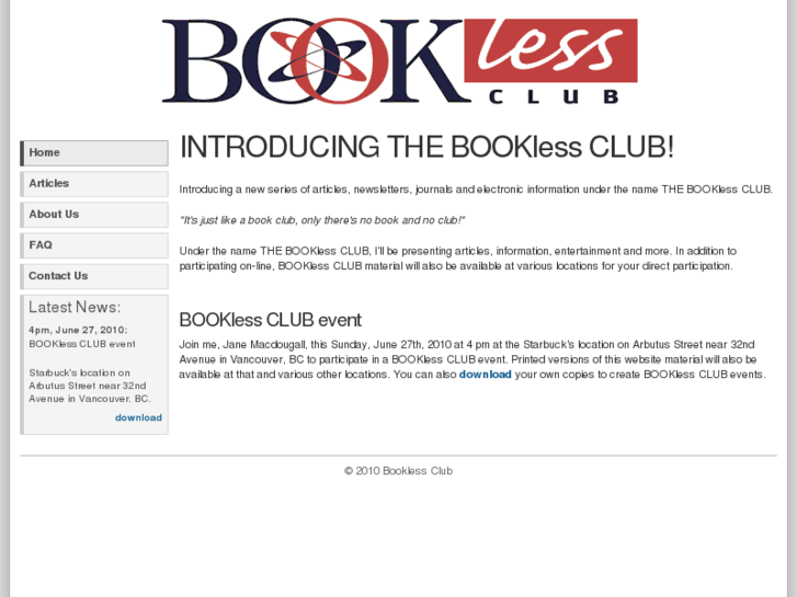 www.booklessclub.com