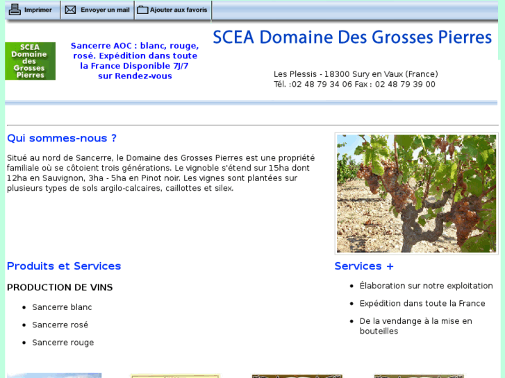 www.domainedesgrossespierres.fr