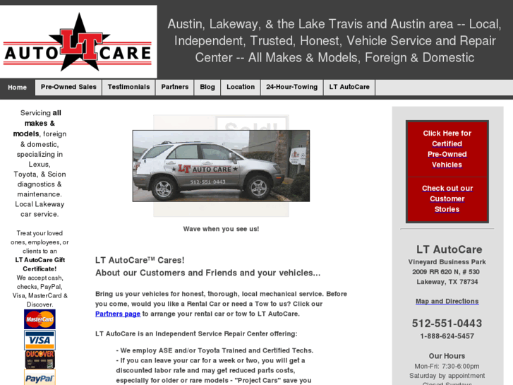 www.laketravisautocare.com