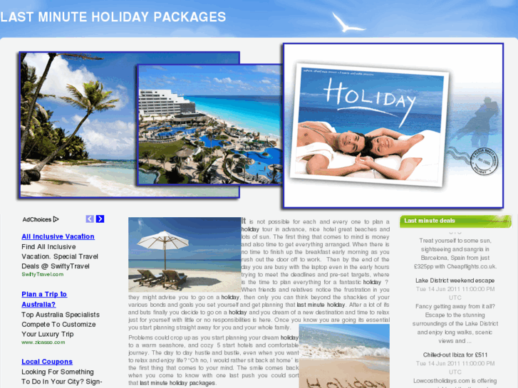 www.lastminuteholidaypackages.com