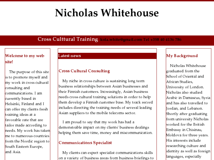 www.nicholaswhitehouse.com