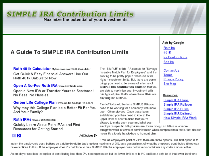 www.simpleiracontributionlimits.org