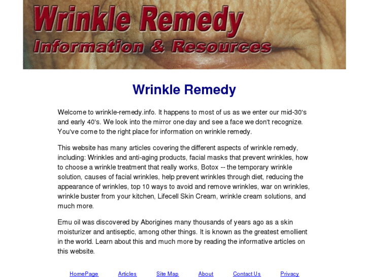 www.wrinkle-remedy.info