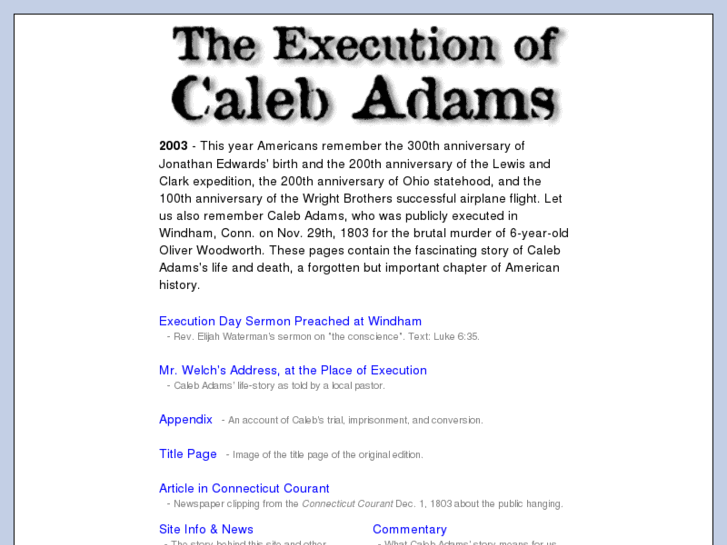 www.calebadams.org