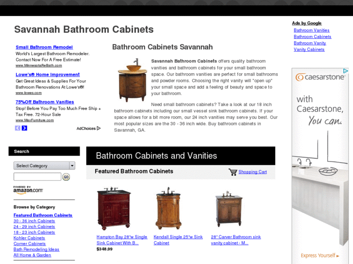 www.savannahbathroomcabinets.com