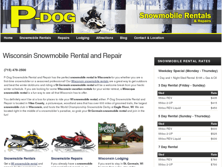 www.snowmobile-rental-wisconsin.com