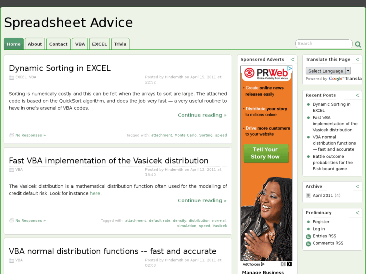 www.spreadsheetadvice.com