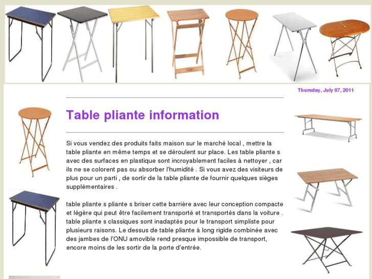 www.tablepliante.info