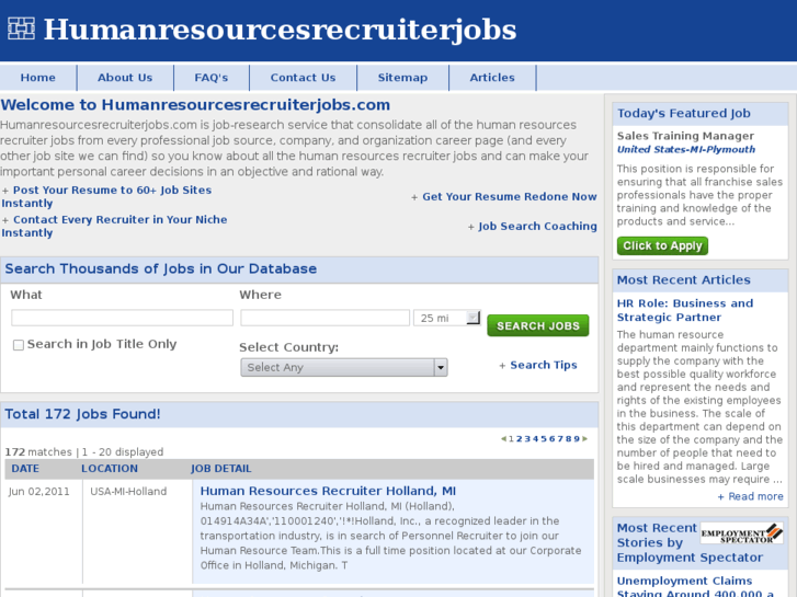 www.humanresourcesrecruiterjobs.com