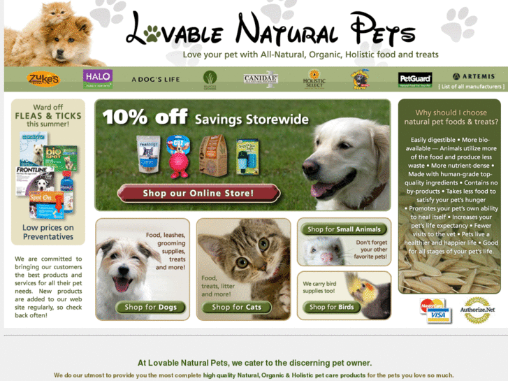 www.lovablenaturalpets.com