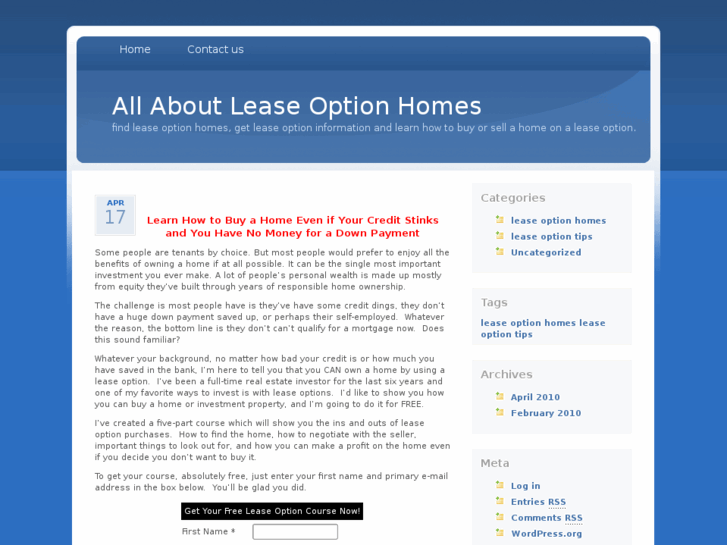 www.myleaseoptionhomes.com