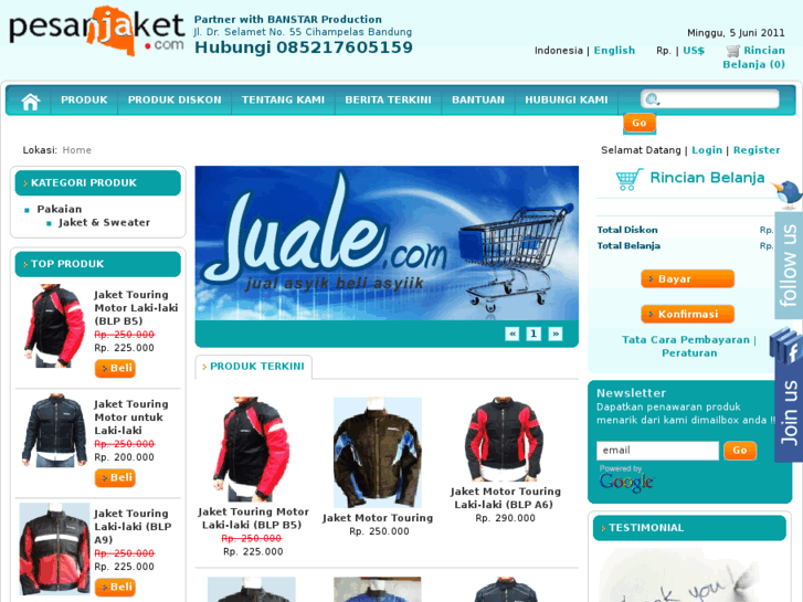 www.pesanjaket.com