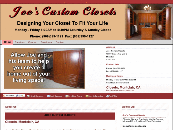 www.joecustomclosets.net