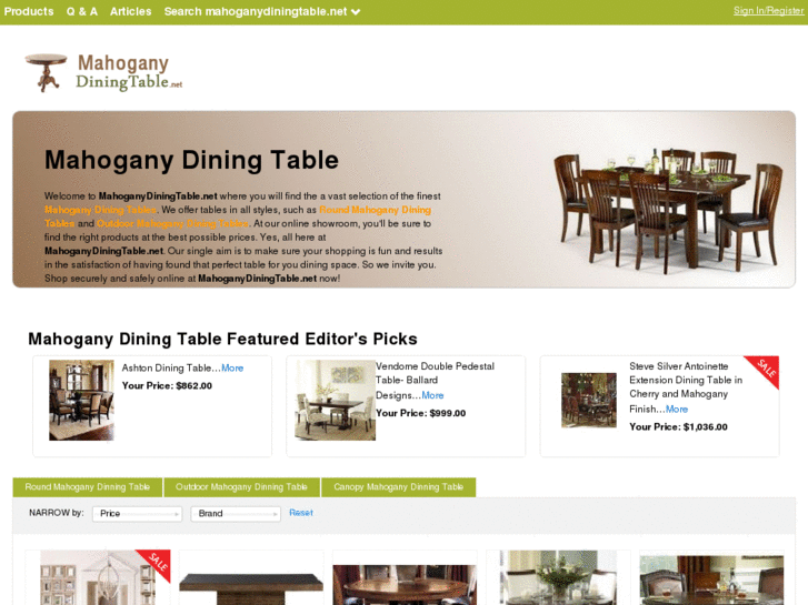 www.mahoganydiningtable.net